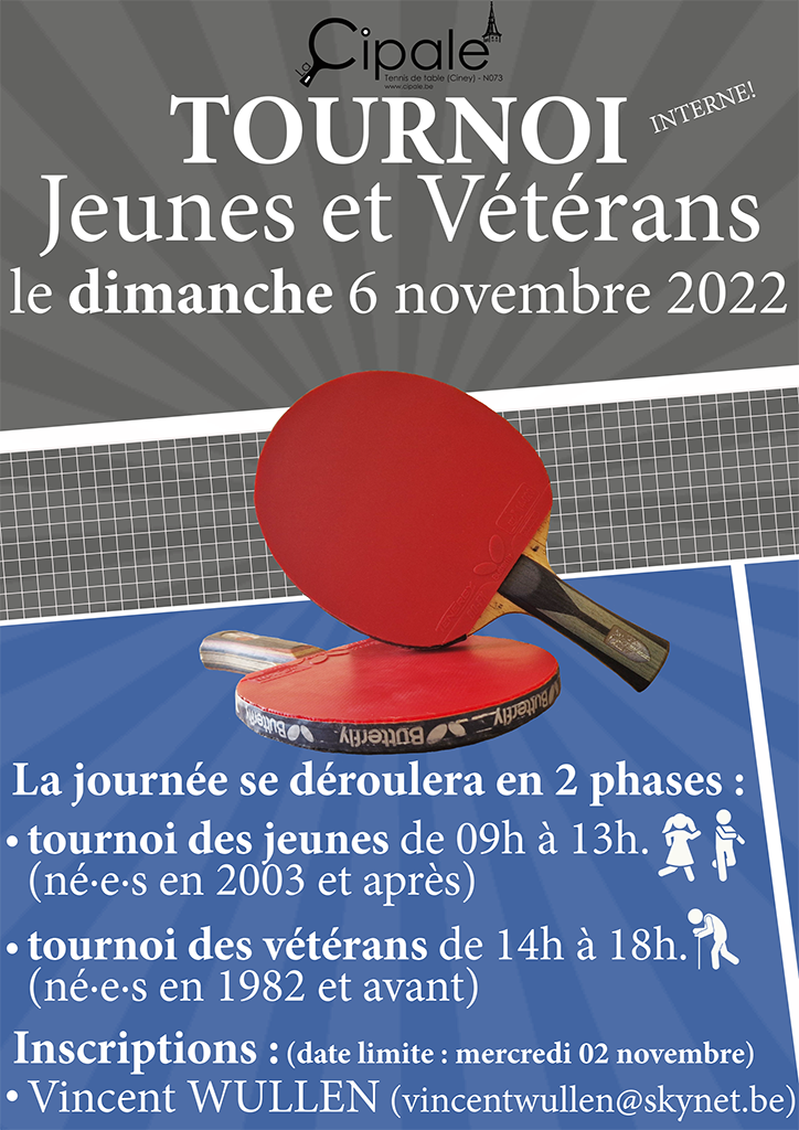 Tournoi interne! – 6 novembre 2022