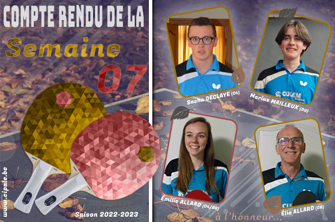 Les résultats de la septième journée (2022-2023)