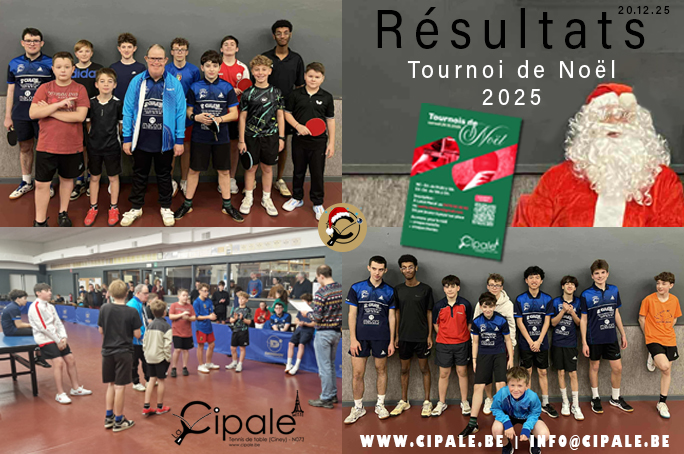 Résultats – Tournoi de Noël 20.12.25