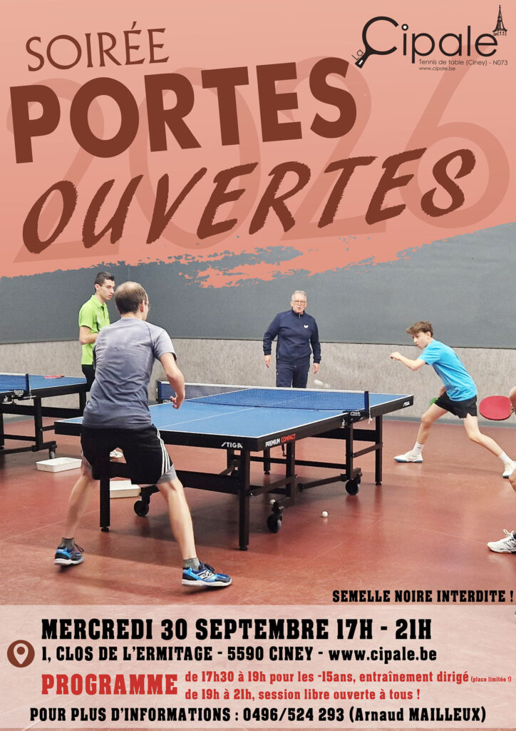 Soirée Portes Ouvertes – Septembre 2026