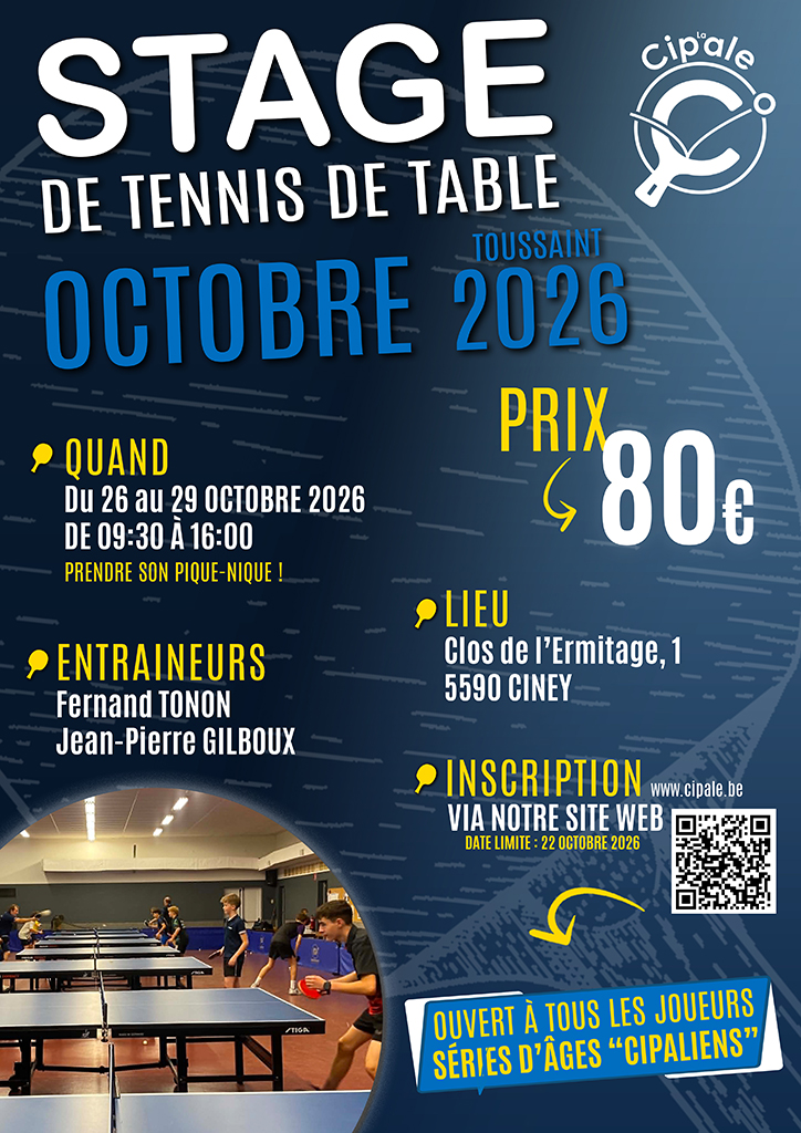 Stage Octobre 2026