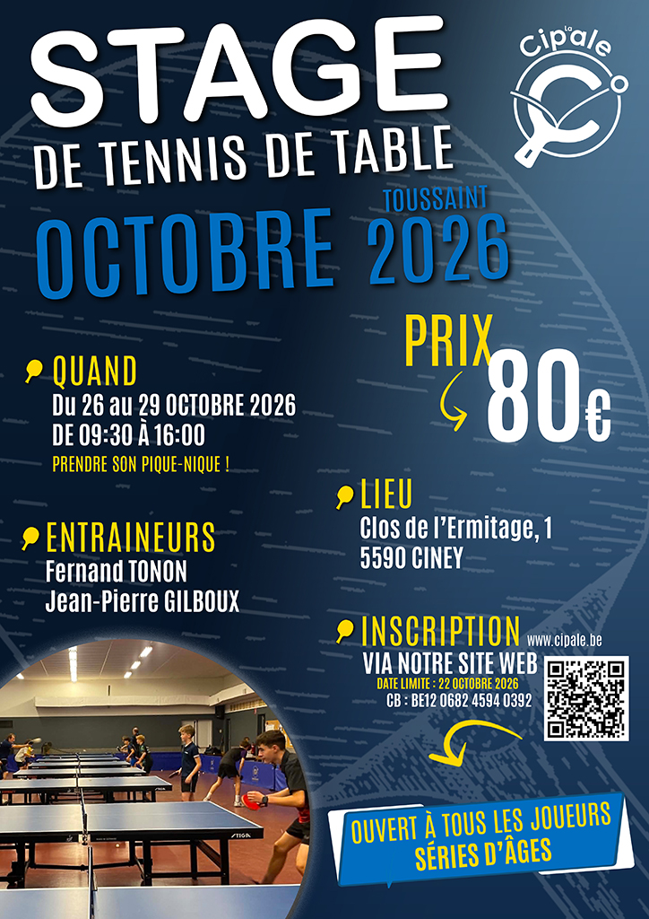 Stage Octobre 2026